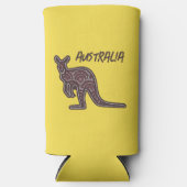 Kangaroo Aboriginal Mosaic Seltzer Blikjeskoeler (Voorkant)