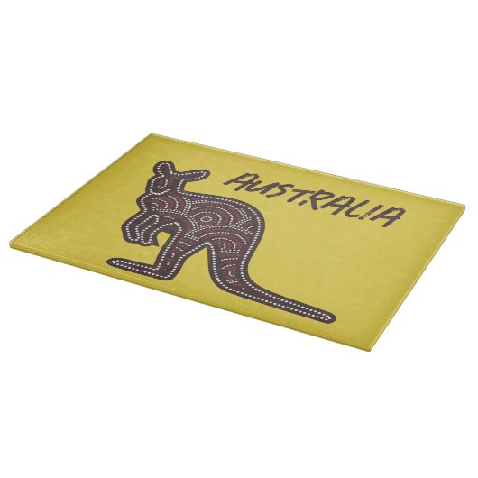 Kangaroo Aboriginal Mosaic Snijplank (Hoek)