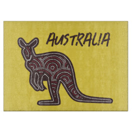Kangaroo Aboriginal Mosaic Snijplank