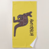 Kangaroo Aboriginal Mosaic Strandlaken (Voorkant)