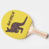 Kangaroo Aboriginal Mosaic Tafeltennisbatje (Zijkant)