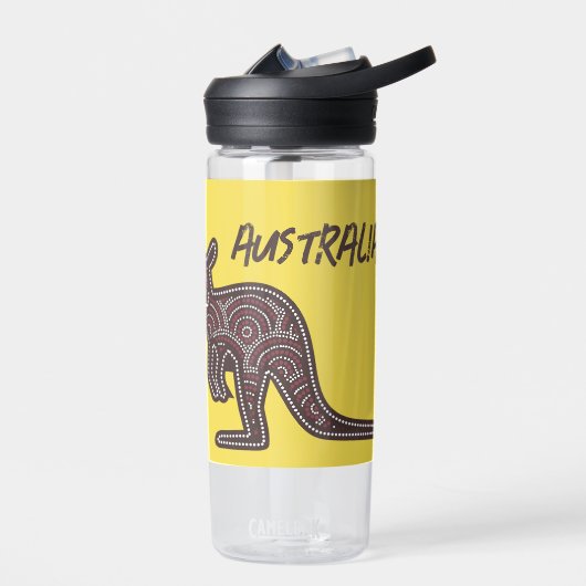 Kangaroo Aboriginal Mosaic Waterfles (Links)