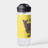 Kangaroo Aboriginal Mosaic Waterfles (Voorkant)