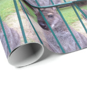 Kangaroo achter tralies cadeaupapier (Rol Hoek)