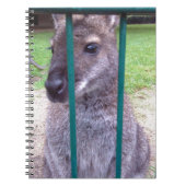 Kangaroo achter tralies notitieboek (Voorkant)