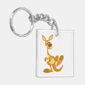 Kangaroo AcrylSleutelhanger, Cartoon voor het duwe Sleutelhanger (Voorkant Links)