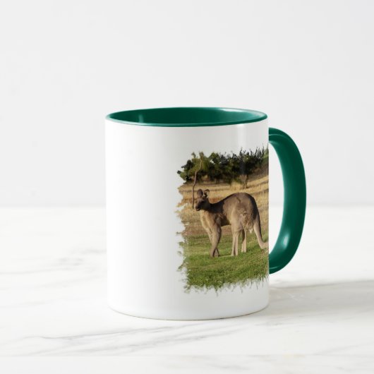 Kangaroo Afbeelding Coffee Mok (Voorkant rechts)