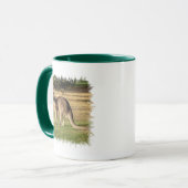 Kangaroo Afbeelding Coffee Mok (Voorkant links)