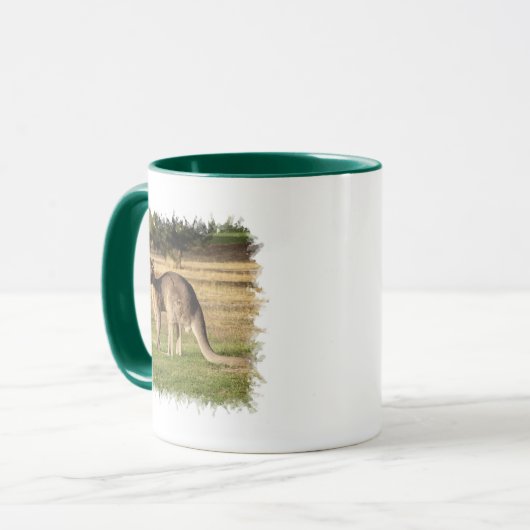 Kangaroo Afbeelding Coffee Mok (Voorkant links)