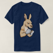 Kangaroo als Boxer bij Boxing T-shirt (Design voorkant)