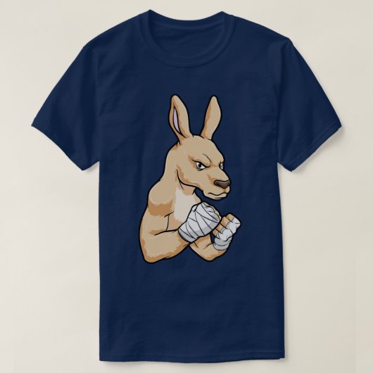Kangaroo als Boxer bij Boxing T-shirt (Design voorkant)