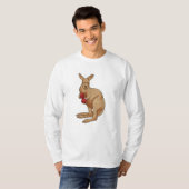 Kangaroo als Boxer met Boxing-handschoenen T-shirt (Voorkant volledig)