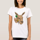Kangaroo als Dart-speler met Dart T-shirt (Voorkant)