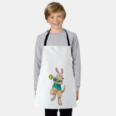 Kangaroo als handbalspeler met handbal schort (Gedragen)