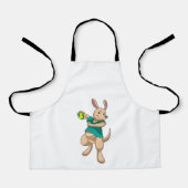 Kangaroo als handbalspeler met handbal schort (Voorkant)