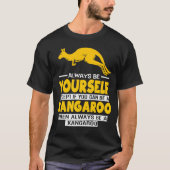 Kangaroo Altijd jezelf Pouch Joey Aussie T-shirt (Voorkant)