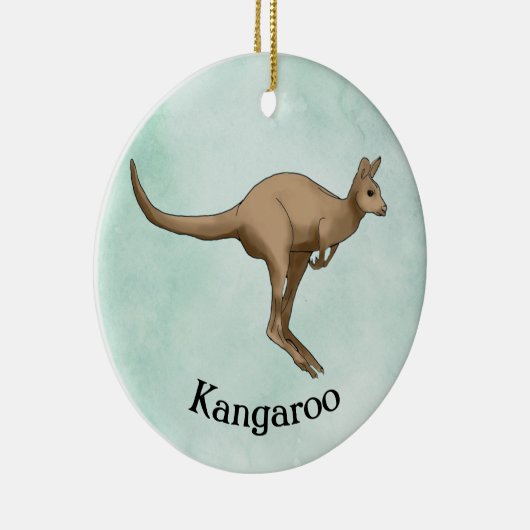 Kangaroo Animal Design Ornament (Rechts)