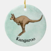 Kangaroo Animal Design Ornament (Achterkant)