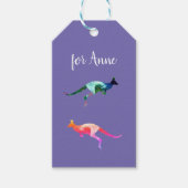 Kangaroo Art Gift Labels Cadeaulabel (Voorkant)