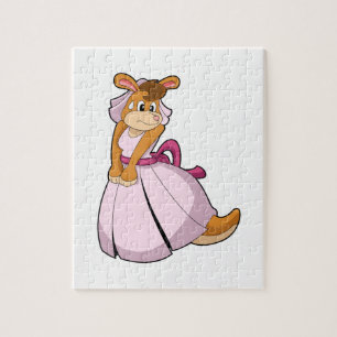 Kangaroo as Bride with Wedding dress Legpuzzel