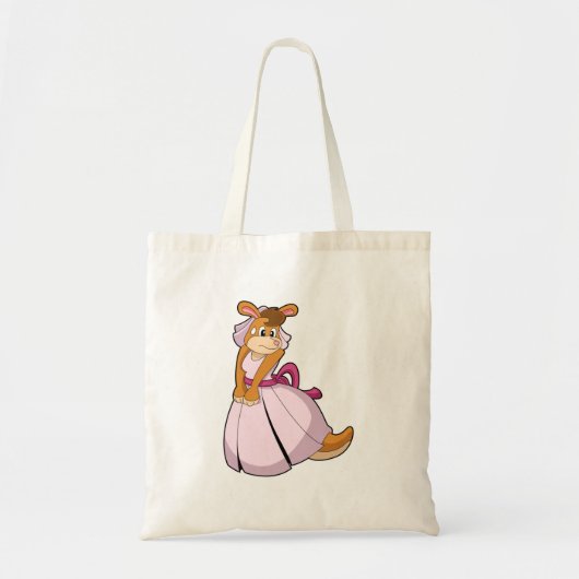 Kangaroo as Bride with Wedding dress Tote Bag (Voorkant)