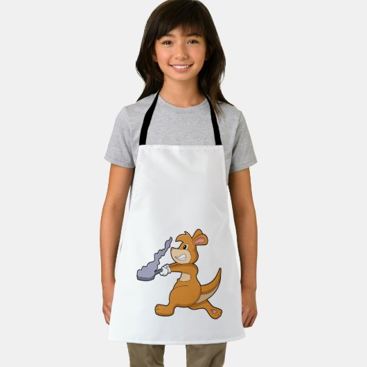 Kangaroo as Cook with Pan Schort (Insitu)