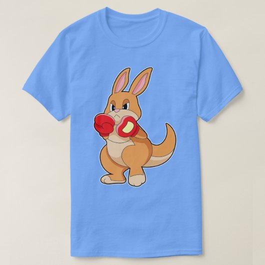Kangaroo at Boxing with Boxing gloves T-shirt (Design voorkant)