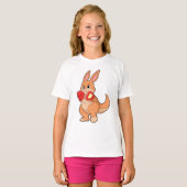Kangaroo at Boxing with Boxing gloves T-shirt (Voorkant volledig)