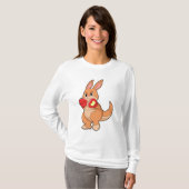 Kangaroo at Boxing with Boxing gloves T-shirt (Voorkant volledig)