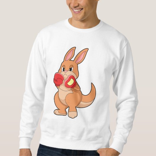 Kangaroo at Boxing with Boxing gloves Trui (Voorkant)