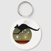 Kangaroo Aussie Pictogram Key Ring Sleutelhanger (Voorkant)