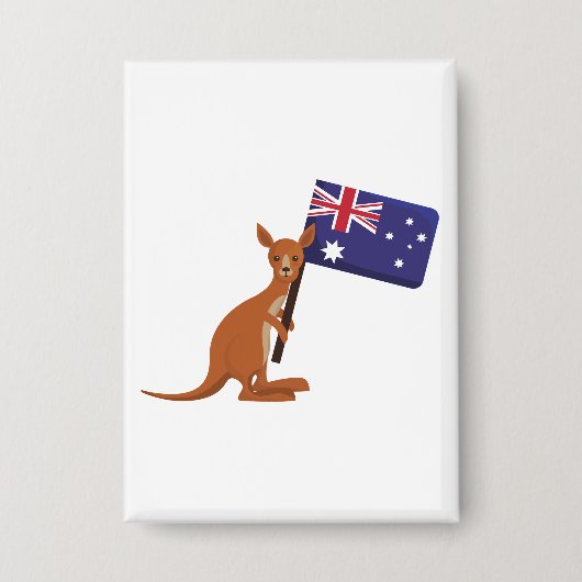 kangaroo australia flag button (Voorkant)