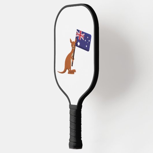 kangaroo australia flag pickleball paddle (Links)