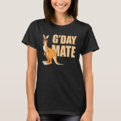 Kangaroo Australia G'Day Mate Australian Symbol T-shirt (Voorkant)