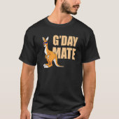Kangaroo Australia G'Day Mate Australian Symbol T-shirt (Voorkant)