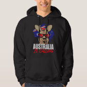 Kangaroo Australia Is Calling Hoodie (Voorkant)