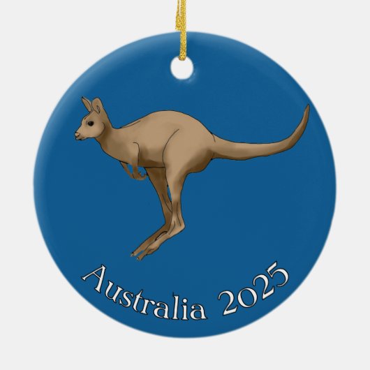 Kangaroo Australia Ornament (Achterkant)
