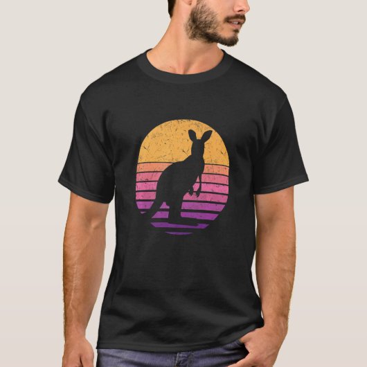 Kangaroo Australia Retro Kangaroo 1 T-shirt (Voorkant)