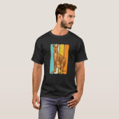 Kangaroo Australia Retro Kangaroo 2 T-shirt (Voorkant volledig)