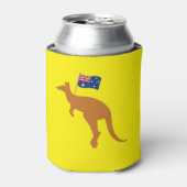 kangaroo australia vlag geel blikjeskoeler (Blikje Voorkant)