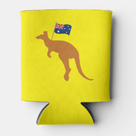 kangaroo australia vlag geel blikjeskoeler