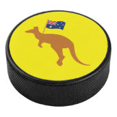 kangaroo australia vlag geel hockey puck (3/4)