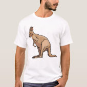 Kangaroo Australian Wildlife T-Shirt (Voorkant)