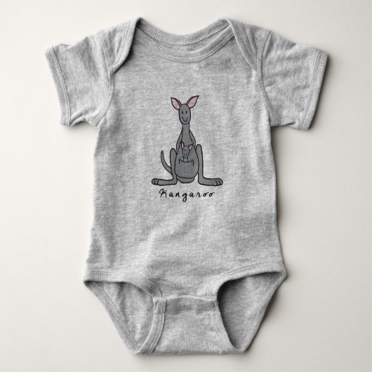 Kangaroo Baby Jersey Bodysuit (Voorkant)