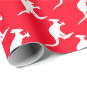 Kangaroo Beer, Australische kerst Cadeaupapier (Rol Hoek)