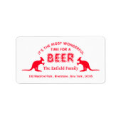 Kangaroo Beer, Australische kerst Etiket (Voorkant)