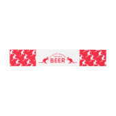 Kangaroo Beer, Australische kerst Uitnodigingen Wikkel (Vlak)