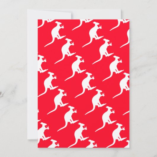 Kangaroo Beer, Australische kerstpartij Kaart (Achterkant)