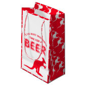 Kangaroo Beer, Australische kerstpartij Klein Cadeauzakje (Voorkant Gekanteld)