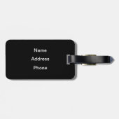 Kangaroo bij zonsonderend bagagelabel (Achterkant horizontaal)